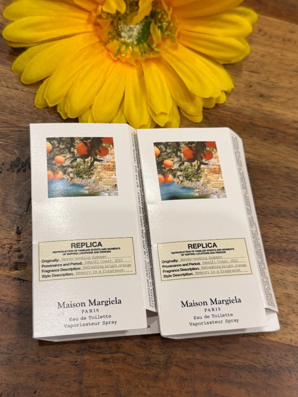 🎁5 For $25 New! Maison Margiela Never Ending Summer Sample Spray Card 1.2 ml 2X
